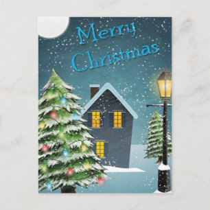 Merry Christmas Holiday Postcard