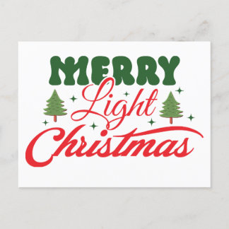 Merry Christmas Holiday Postcard