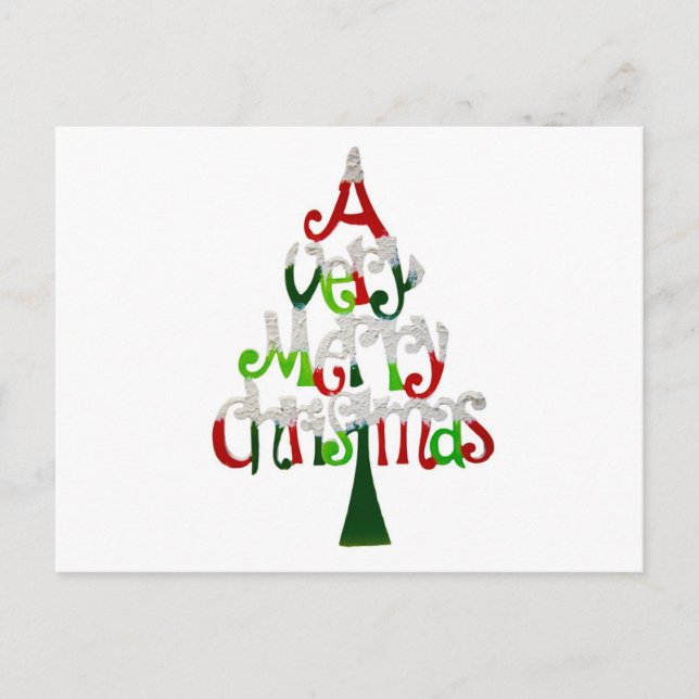 Merry Christmas Holiday Postcard (Front)