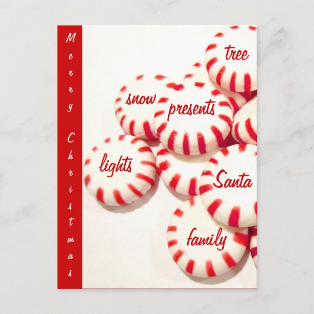 Merry Christmas Holiday Postcard (Front)