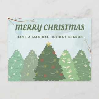 Merry Christmas Holiday Postcard