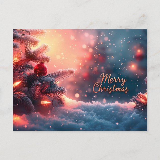 Merry Christmas Holiday Postcard (Front)