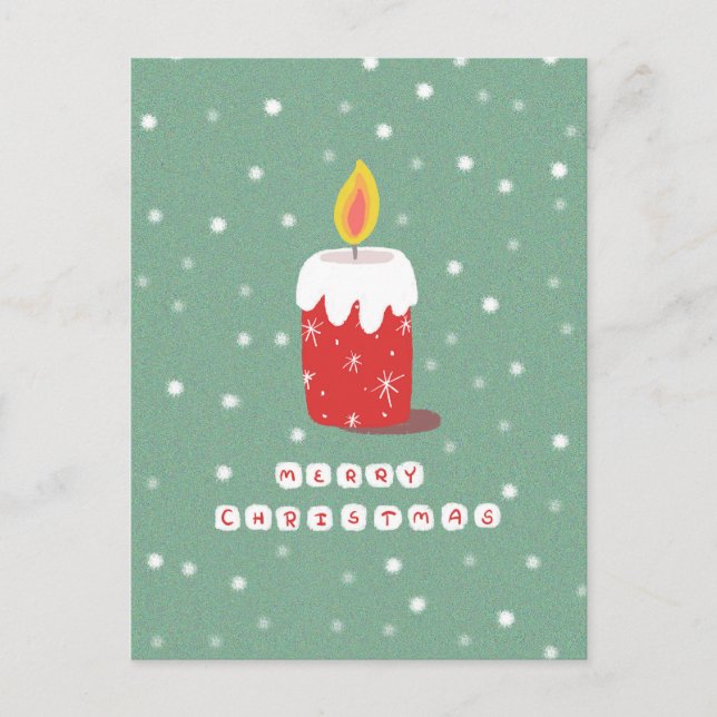Merry Christmas Holiday Postcard (Front)