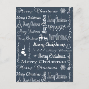 Merry Christmas Holiday Postcard