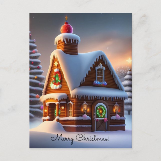 Merry Christmas  Holiday Postcard (Front)