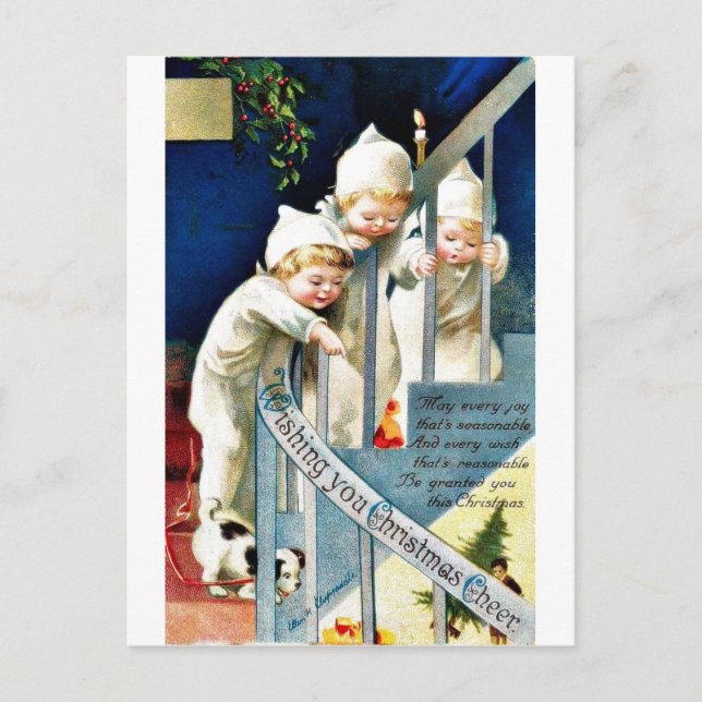 Merry Christmas Holiday Postcard (Front)