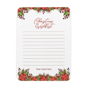 Merry Christmas  Holiday Postcard Magnet