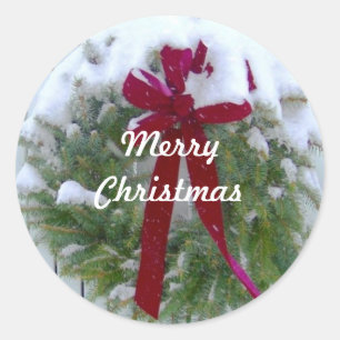 Merry Christmas Holiday Season Card Envelope Seals