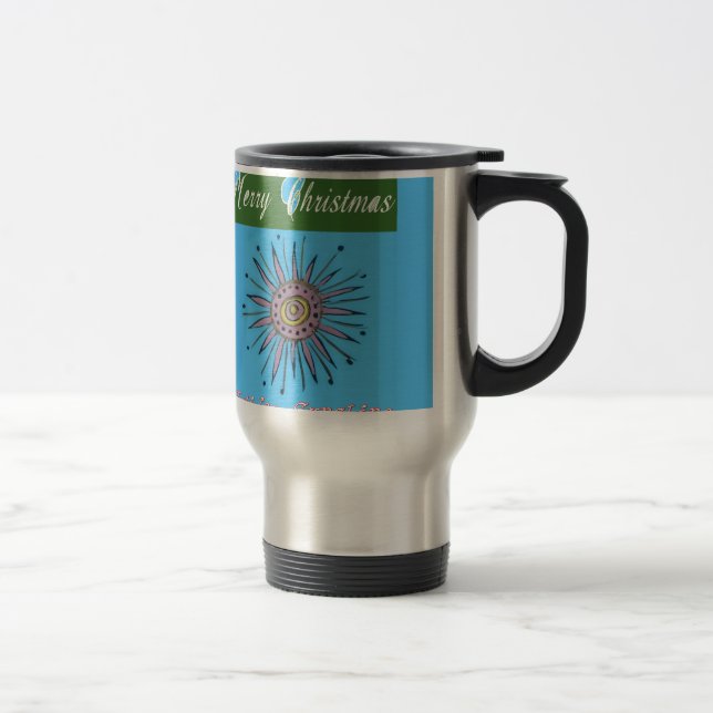 Merry Christmas Holiday Sunshine Collection Travel Mug (Right)