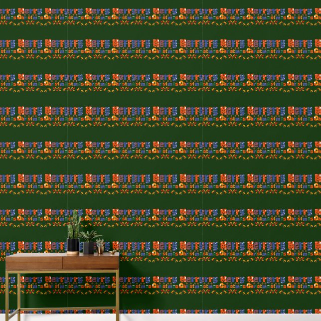 Merry Christmas  Holiday Wallpaper (Hallway)