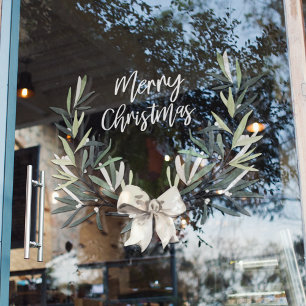 Merry Christmas   Holiday Window Cling