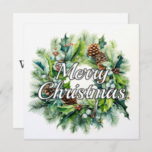 Merry Christmas Holiday Wreath