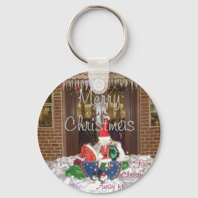 Merry Christmas holidays away from home Inspired A Key Ring (Front)
