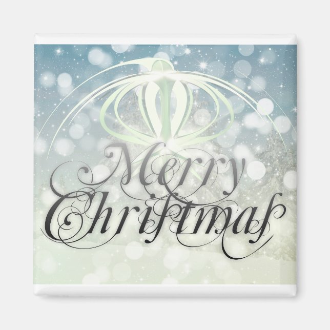 Merry christmas holidays magnet (Front)
