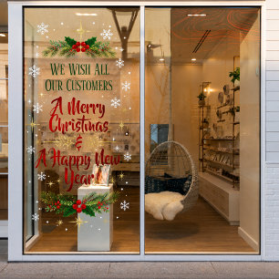 Merry Christmas Holidays Storefront