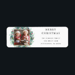 Merry Christmas Holly Berries Photo Return Address Return Address Label<br><div class="desc">Merry Christmas Holly Berries Photo Return Address Label - festive holiday labels features your favourite photo surrounded by lush,  holly berries. Labels are part of a holiday collection.</div>