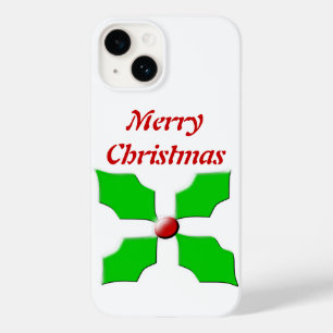 Merry Christmas Holly Customisable Case-Mate iPhone 14 Case