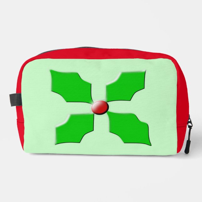 Merry Christmas Holly Dopp Kit (Front)