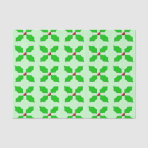 Merry Christmas Holly Tissue Paper