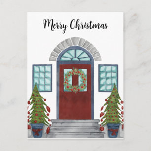 Merry Christmas home Postcard