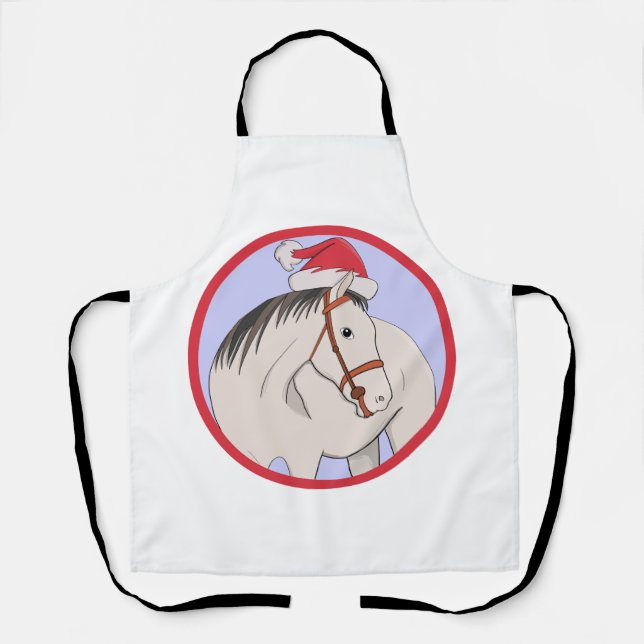 Merry Christmas Horse Apron (Front)