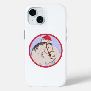 Merry Christmas Horse iPhone 15 Case