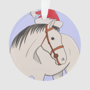 Merry Christmas Horse Ornament