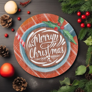Merry Christmas hot cocoa Cosy Holiday Cutting Board