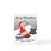 Merry Christmas. How to tell you've been naughty