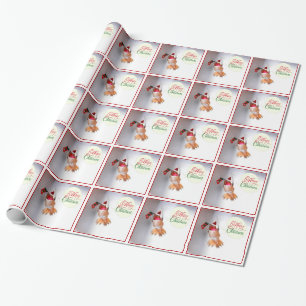 Merry Christmas Hummingbird Gift Wrap