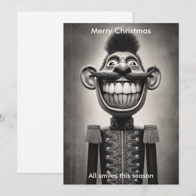 Merry Christmas Humor Santa Holidays greeting  Holiday Card (Front/Back)