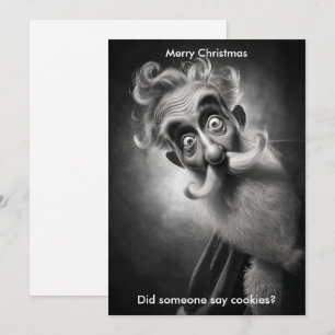 Merry Christmas Humour Santa Holidays greeting Holiday Card
