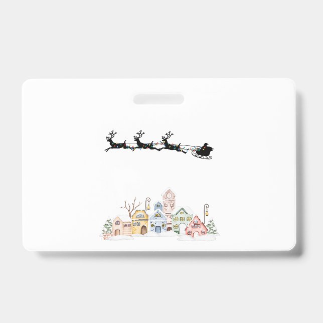 Merry Christmas ID Badge (Front)