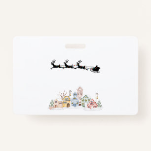 Merry Christmas ID Badge