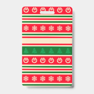 Merry Christmas ID Badge