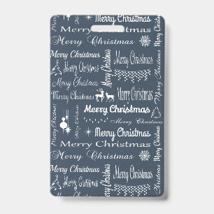 Merry Christmas ID Badge