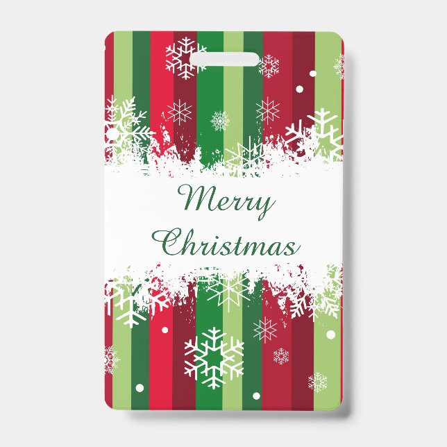 Merry Christmas ID Badge (Front)