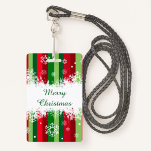Merry Christmas ID Badge