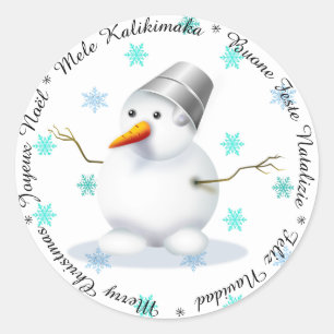 Merry Christmas in Different Languages  Sticker