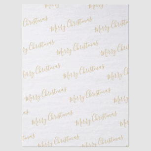 Merry Christmas in Gold, or Your Message Tissue Paper