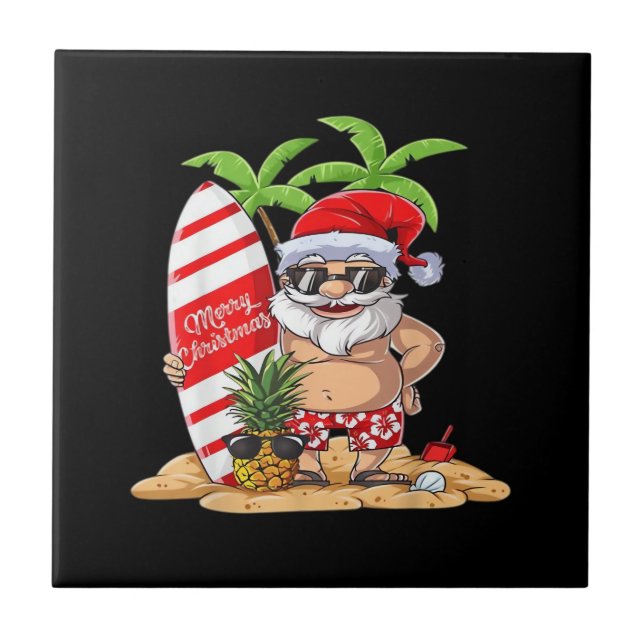 Merry Christmas in July Essential Ceramic Tile (Front)