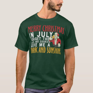 MERRY CHRISTMAS IN JULY FUNNY SANTA CLAUS T-Shirt