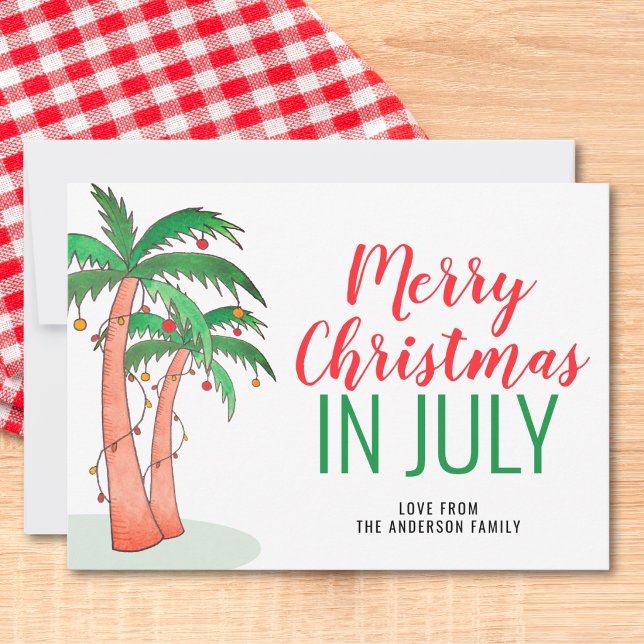 Merry Christmas in July Holiday Card (Creator Uploaded)