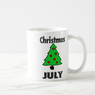 Merry Christmas In July Party Funny Summer Xmas Tr Coffee Mug