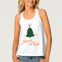 Merry Christmas in red: classic fir tree and cheer