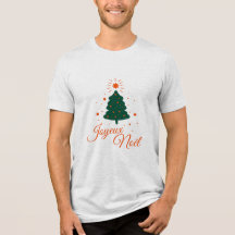Merry Christmas in red: classic fir tree and cheer