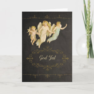 Merry Christmas in Swedish, God Jul Holiday Card