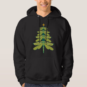 Merry Christmas insect Lover Dragonfly Christmas T Hoodie