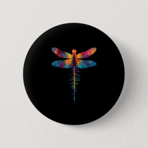 Merry Christmas insect Lover Xmas Dragonfly Christ 6 Cm Round Badge