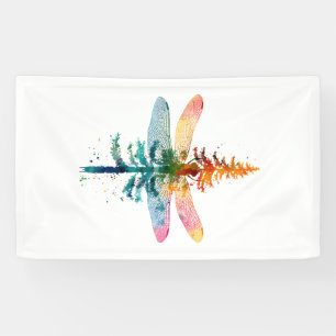 Merry Christmas insect Lover Xmas Dragonfly Christ Banner